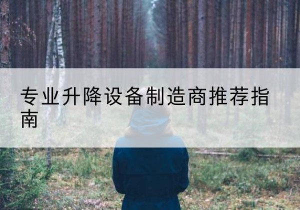北碚区电动剪叉升降平台厂家-专业升降设备制造商推荐指南